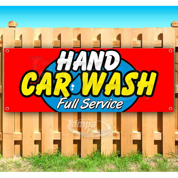 Auto Detailing Banner Sign car wash auto clean service 2ft x 5ft 